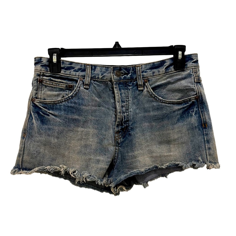 Free People Button Fly Cutoff Jean Shorts.